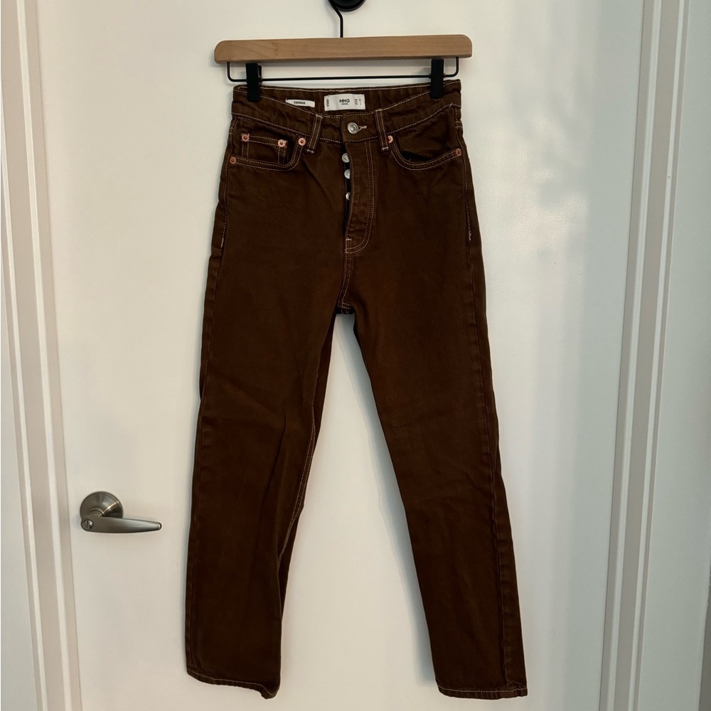 Mango Havana Jeans in Brown